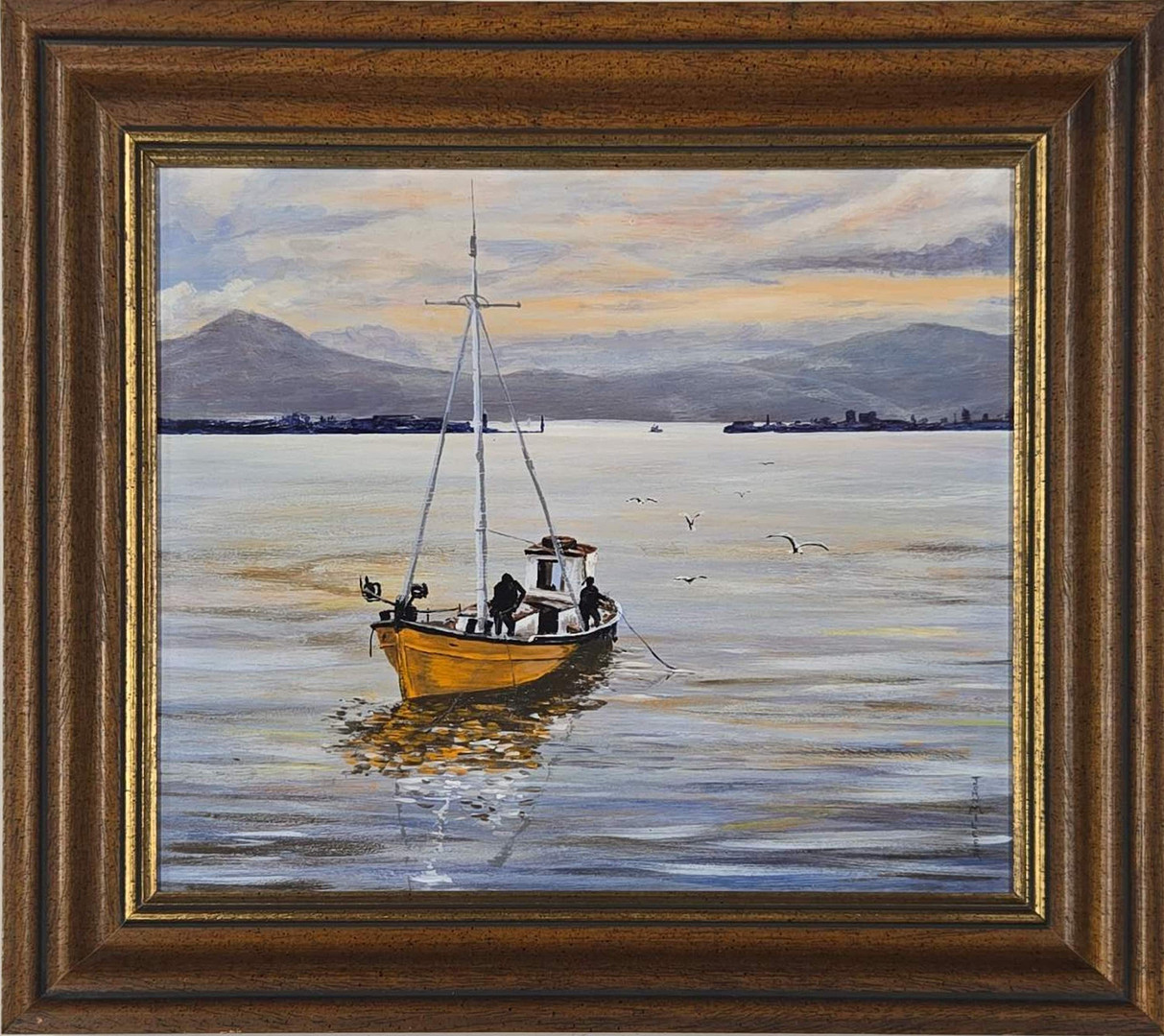 JOHN MILLER OIL ON BOARD.
