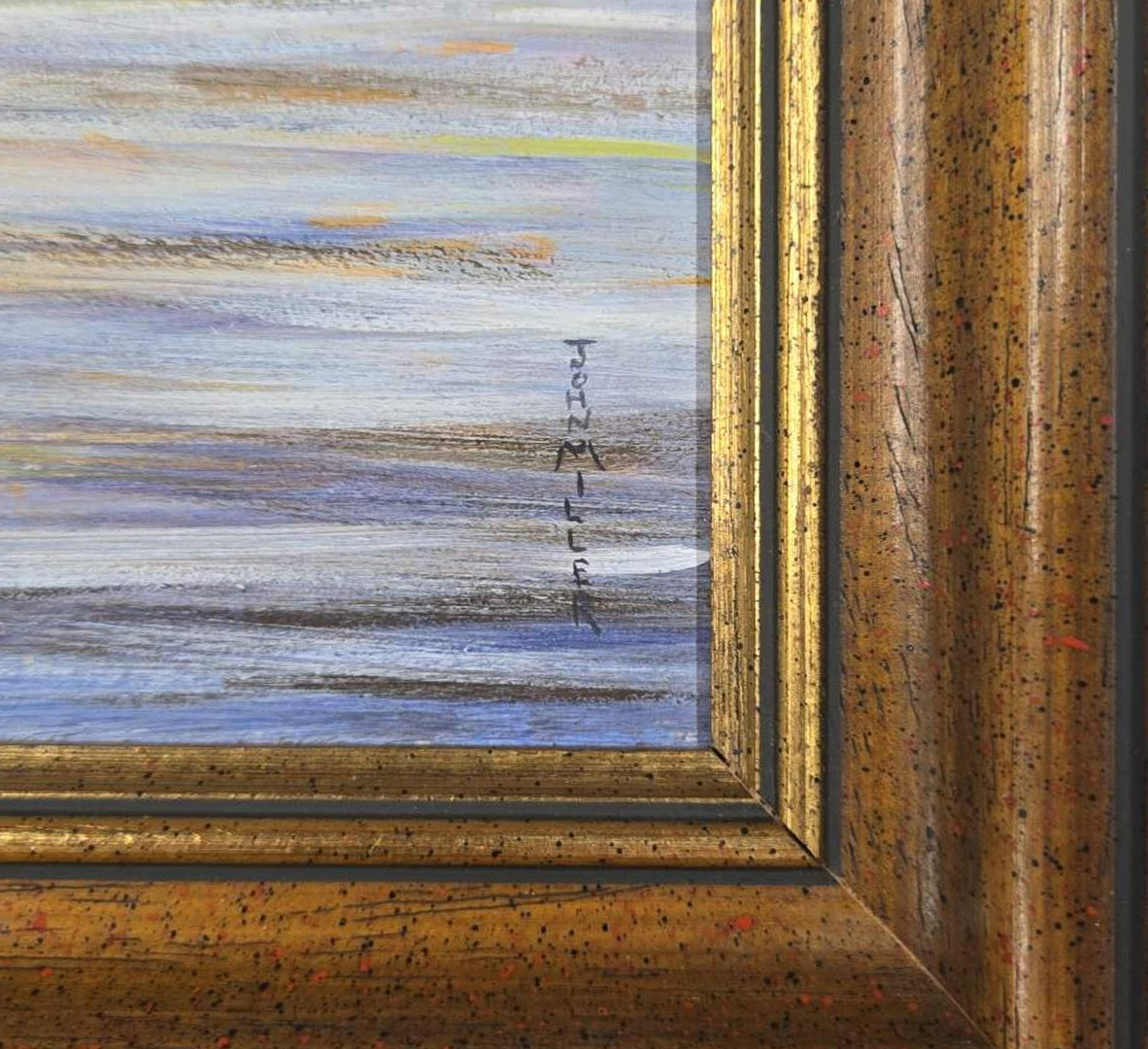 JOHN MILLER OIL ON BOARD.