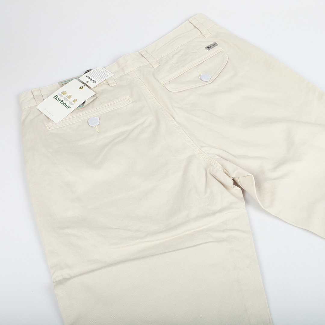 HERRBYXOR, "Neuston Twill, Light Stone", Barbour, England.