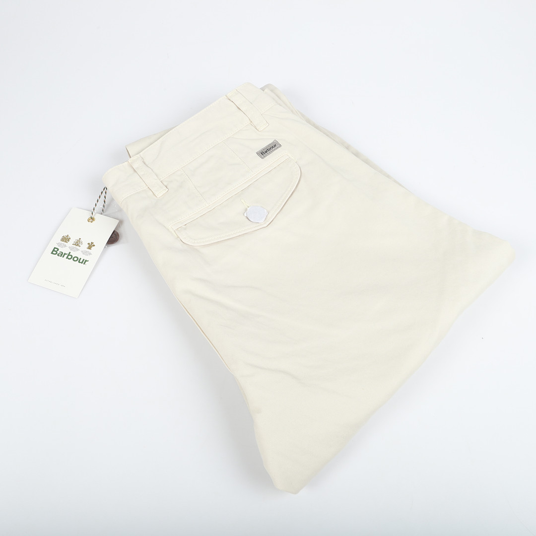 HERRBYXOR, "Neuston Twill, Light Stone", Barbour, England.