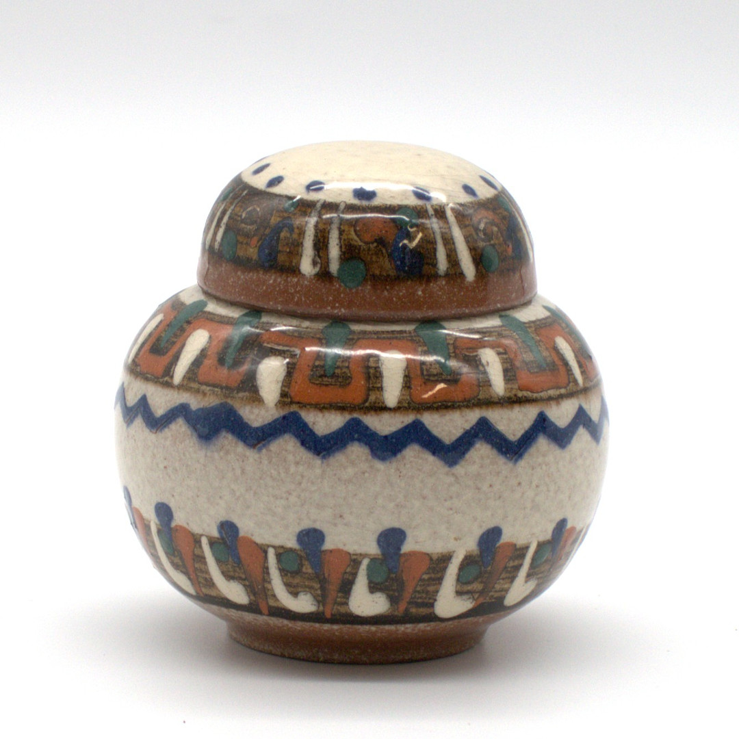 KASTL. KASTL KERAMIK VASE MIT DECKEL.