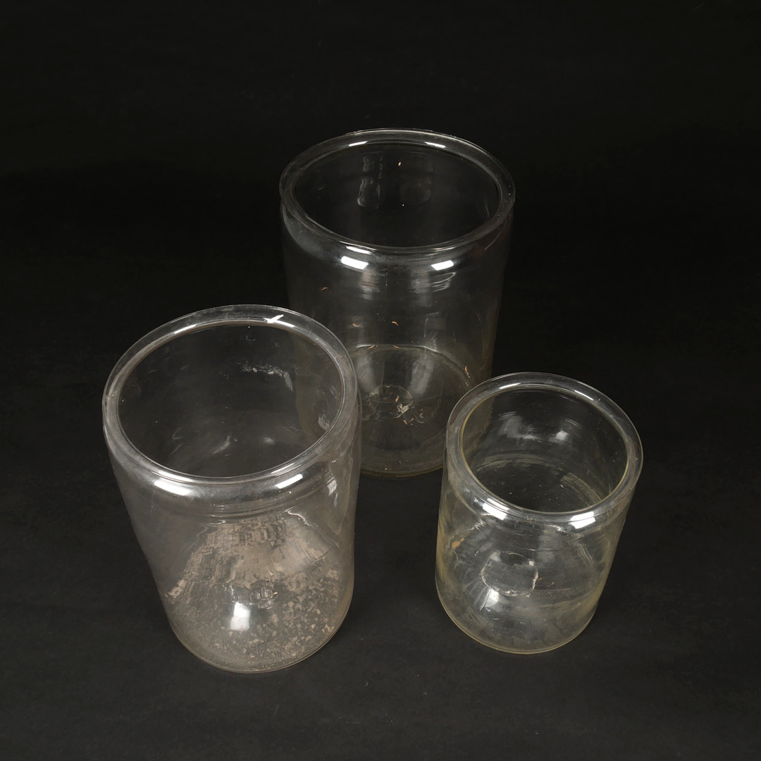 GLASBURKAR, 3 st, 1800-tal.