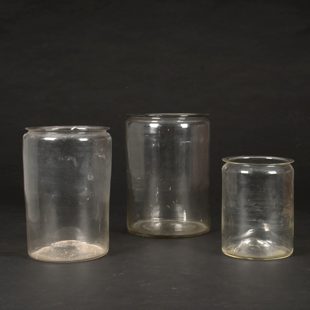 GLASBURKAR, 3 st, 1800-tal.