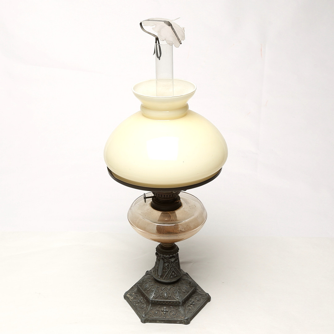 BORDSFOTOGENLAMPA, metall/glas, i delar.