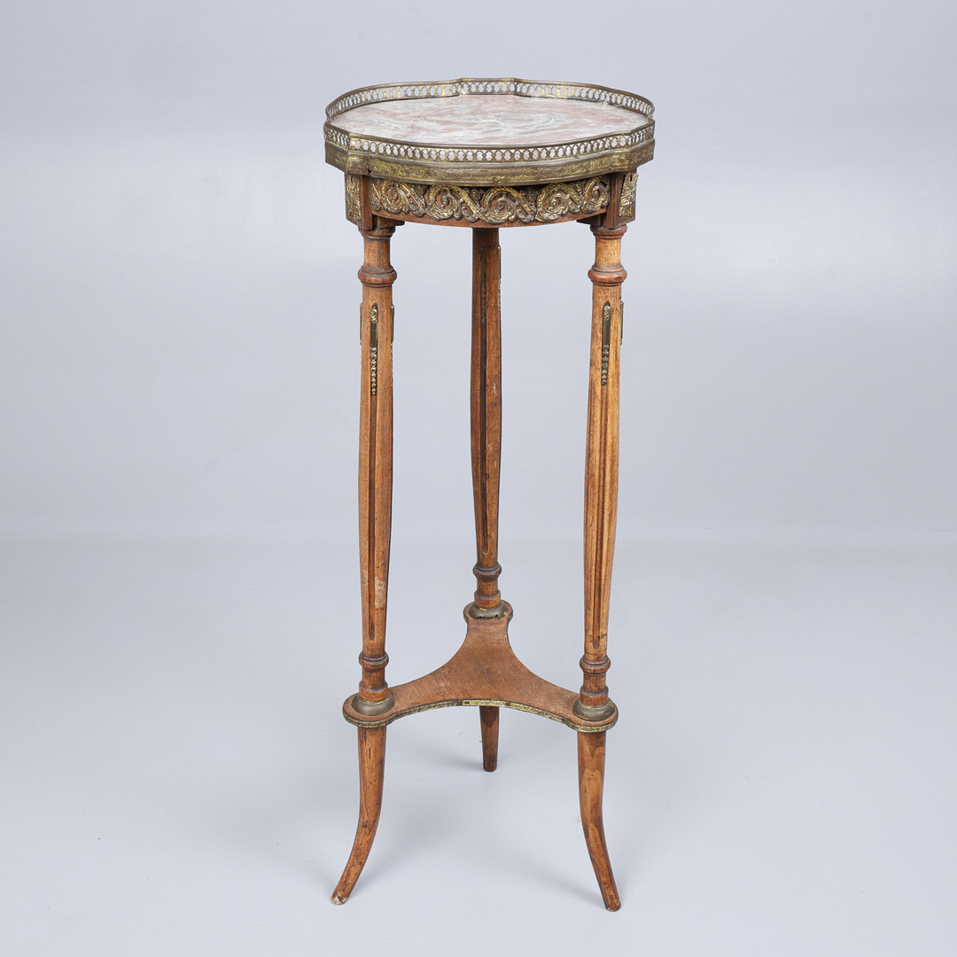 FRENCH LOUIS XVI STYLE BEECH JARDINIERE STAND.