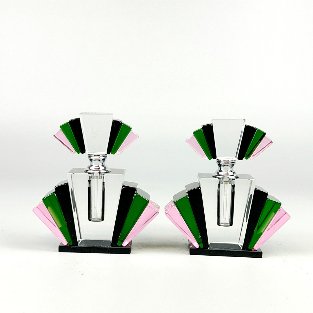 ART DECO STYLE PERFUME BOTTLES.