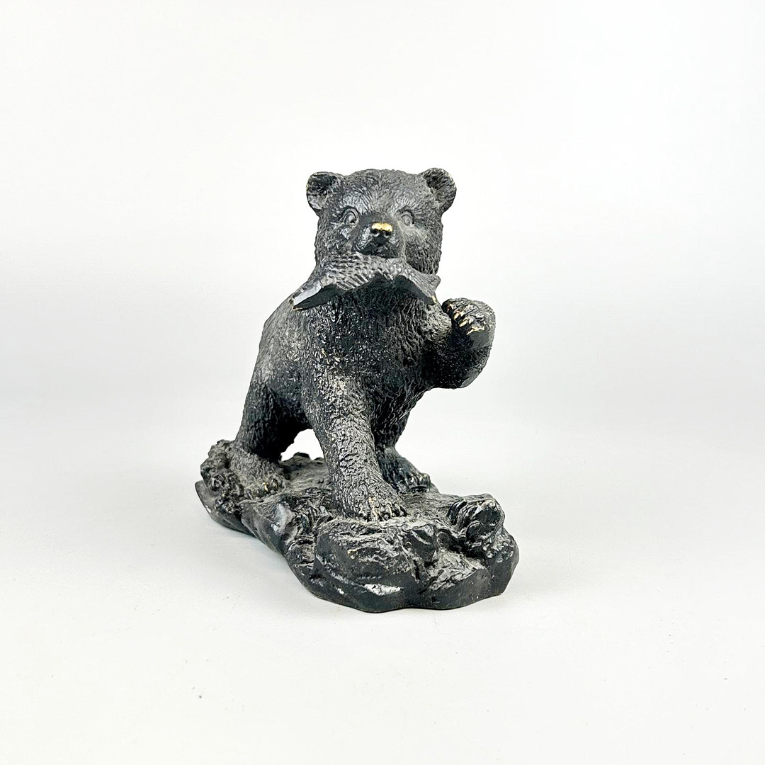 BRONZE FIGURE OF BEAR.