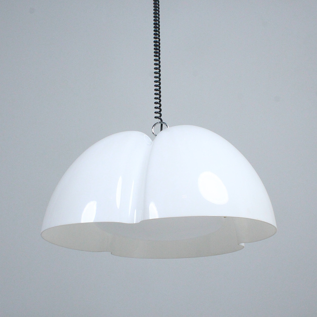 INGO MAURER. M-Design. Deckenleuchte / Pendelleuchte, Modell 'Tricena', 1960er Jahre.