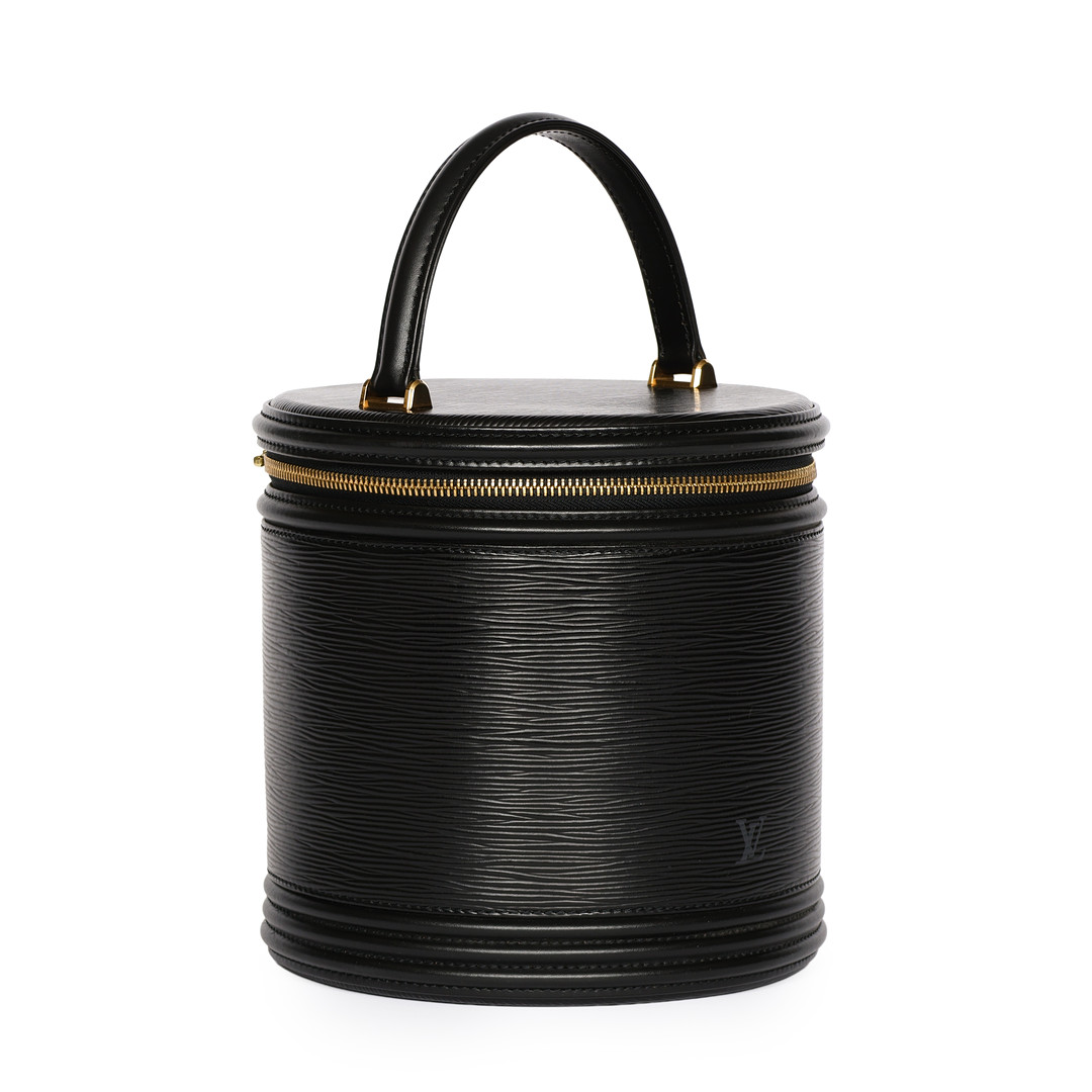 Louis Vuitton Black Epi Leather 'Cannes' Vanity Bag. Frankrig.