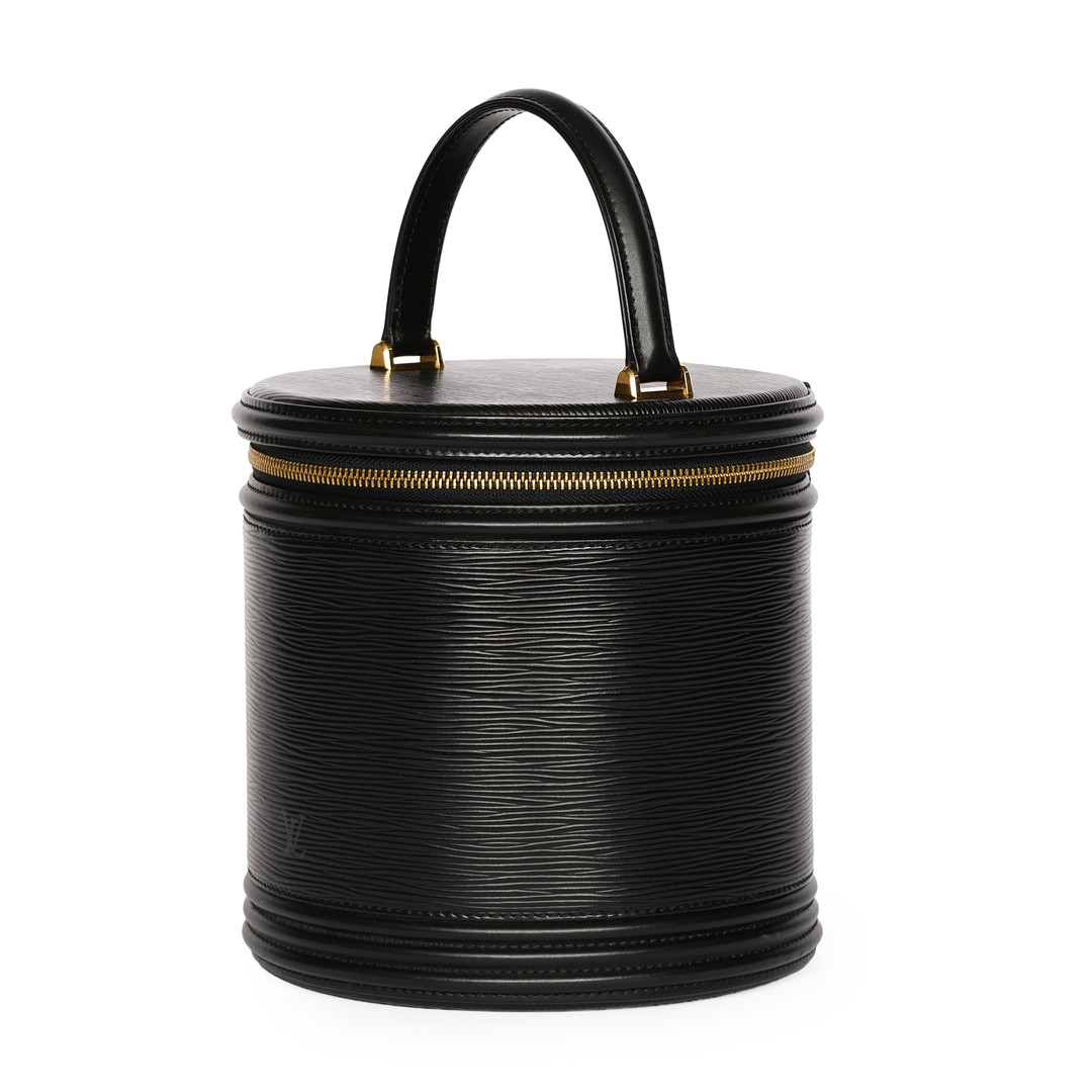 Louis Vuitton Black Epi Leather 'Cannes' Vanity Bag. Frankrig.