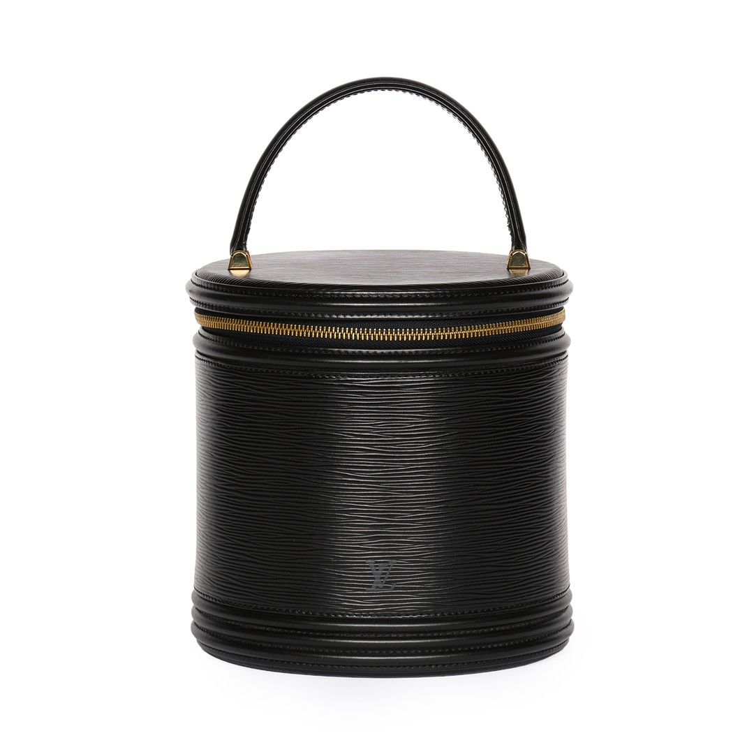 Louis Vuitton Black Epi Leather 'Cannes' Vanity Bag. Frankrig.