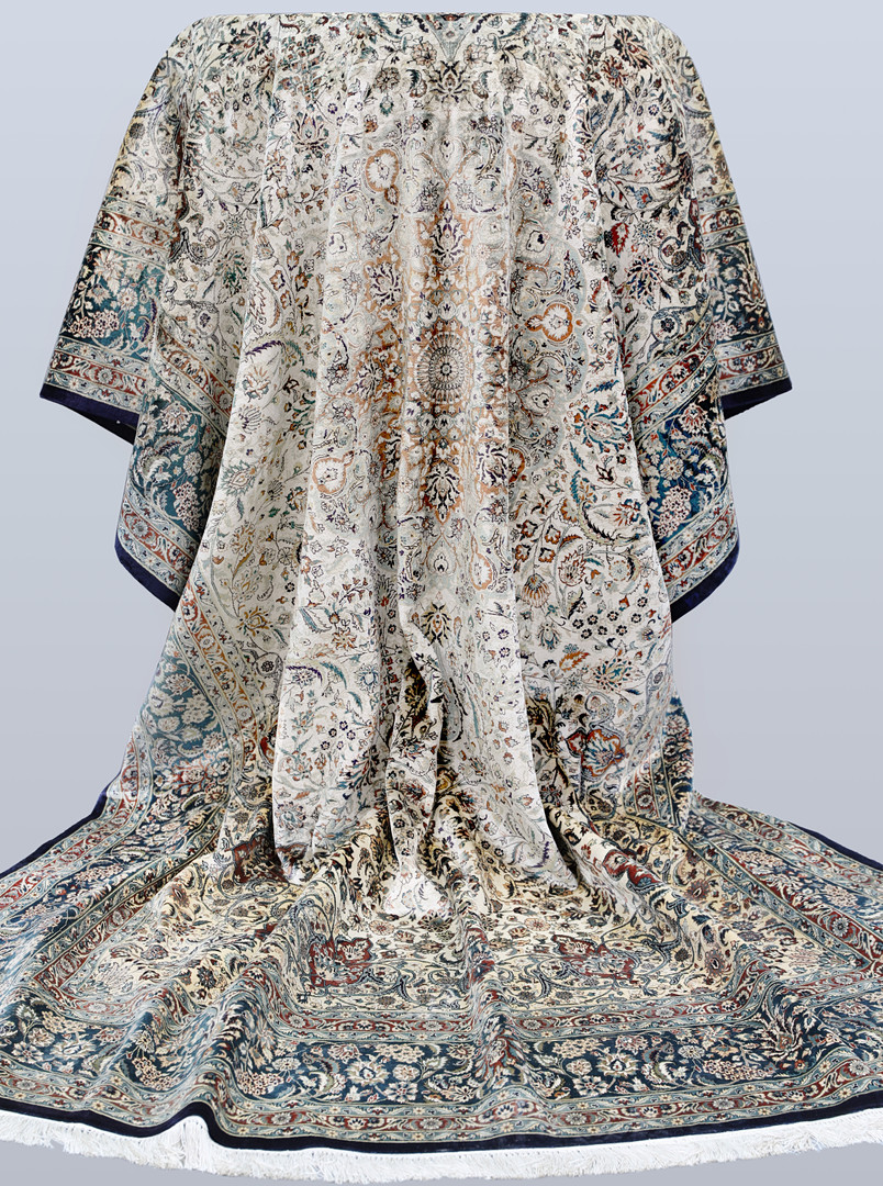 MATTA. Orientalisk Silke ca 1.000.000 knutar/kvm, silkesvarp, 305 x 202 cm.