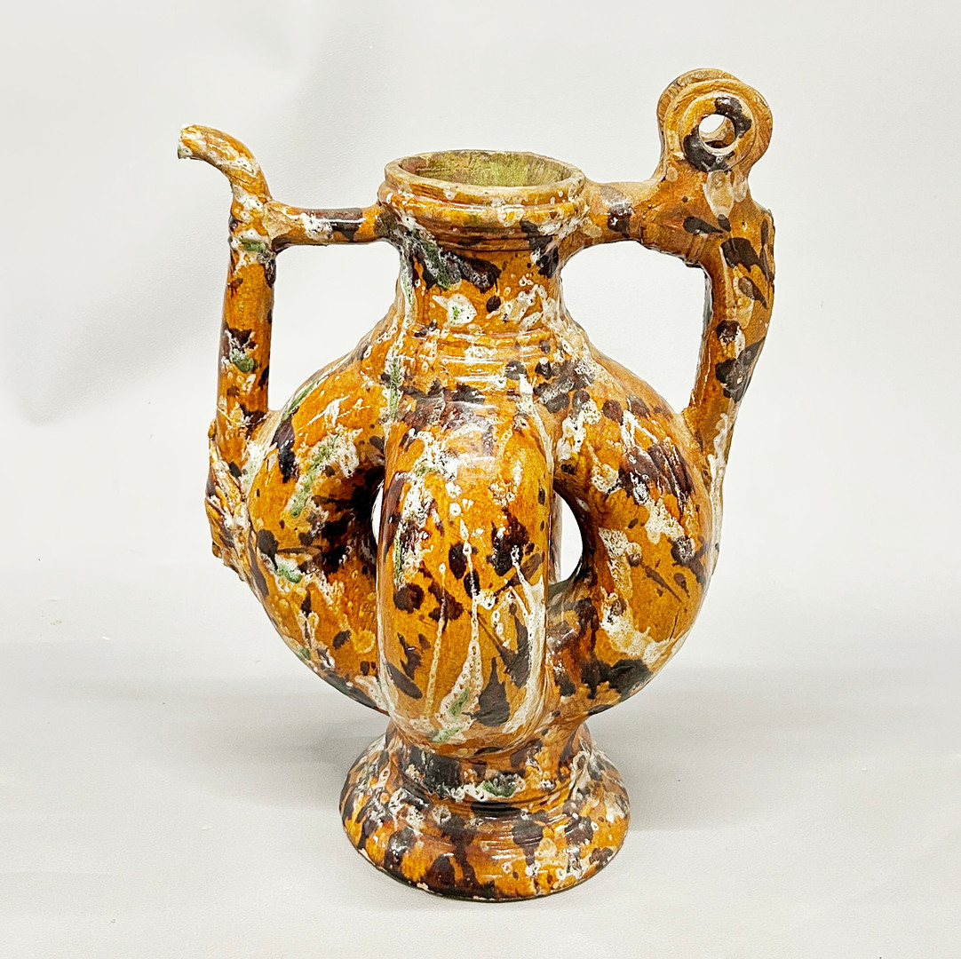 PERSIAN POTTERY JUG.
