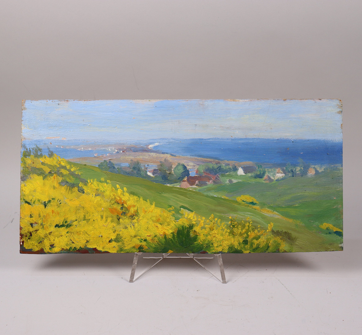 ELISABETH BÜCHSEL (1867 - 1957). olja på pannå, motiv från Hiddensee.