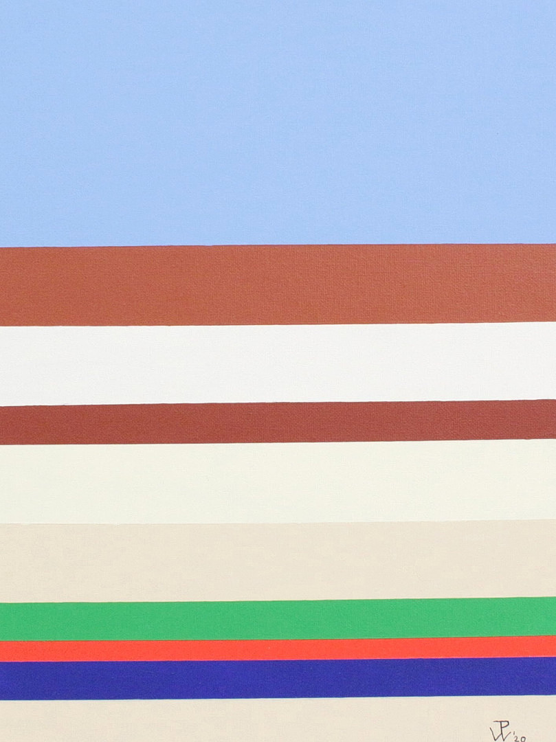 JAN PHILLIP WOLTERS. 'Florenz', 2020, Acryl auf Leinwand, signiert.