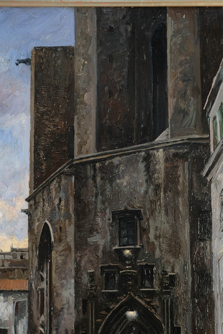 RAMON DE CAPMANY. Basílica de Santa María del Mar Barcelona. Óleo sobre lienzo.