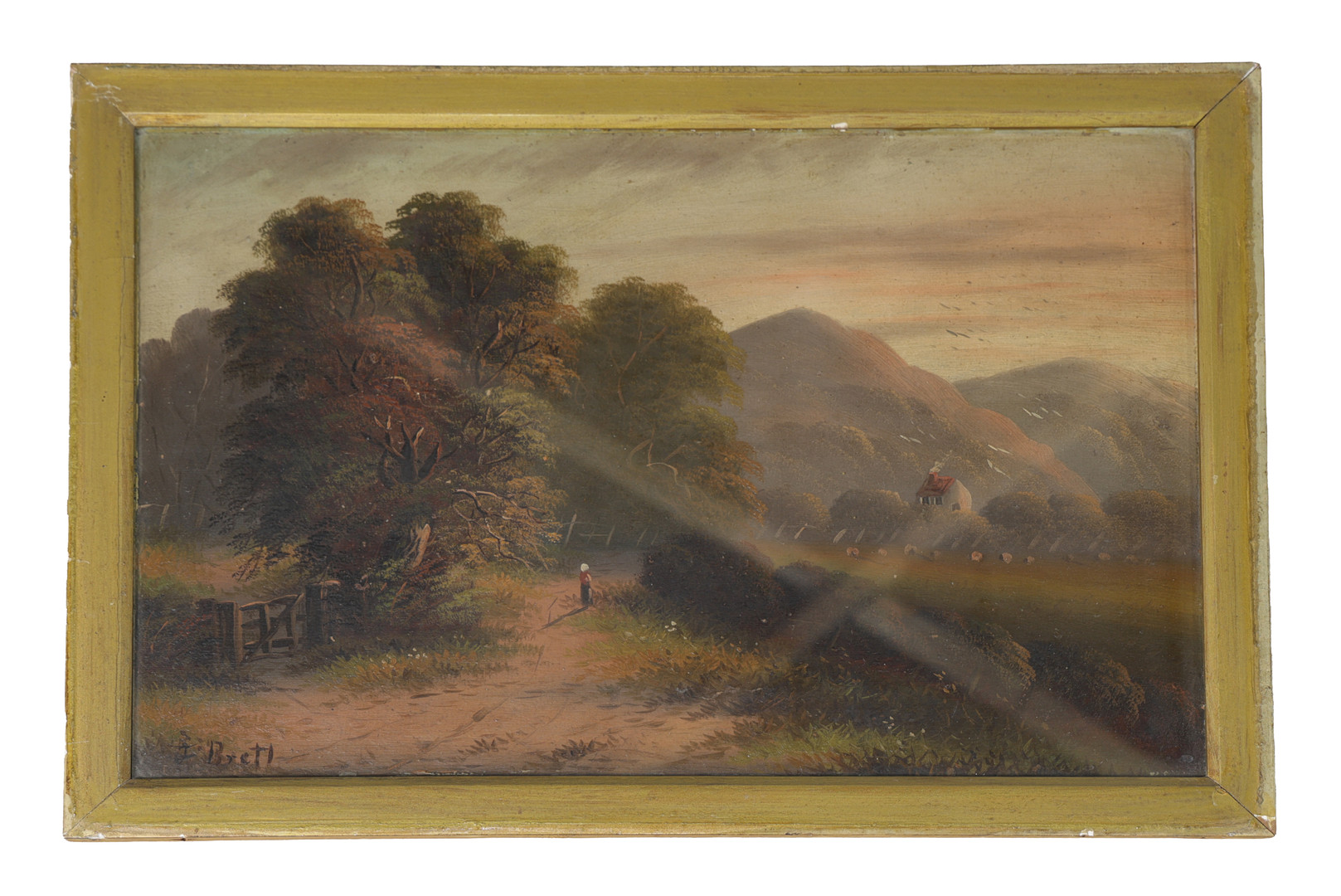 F. BRETT, LATE 19TH CENTURY BRITISH SCHOOL, LANDSCAPE STUDY.