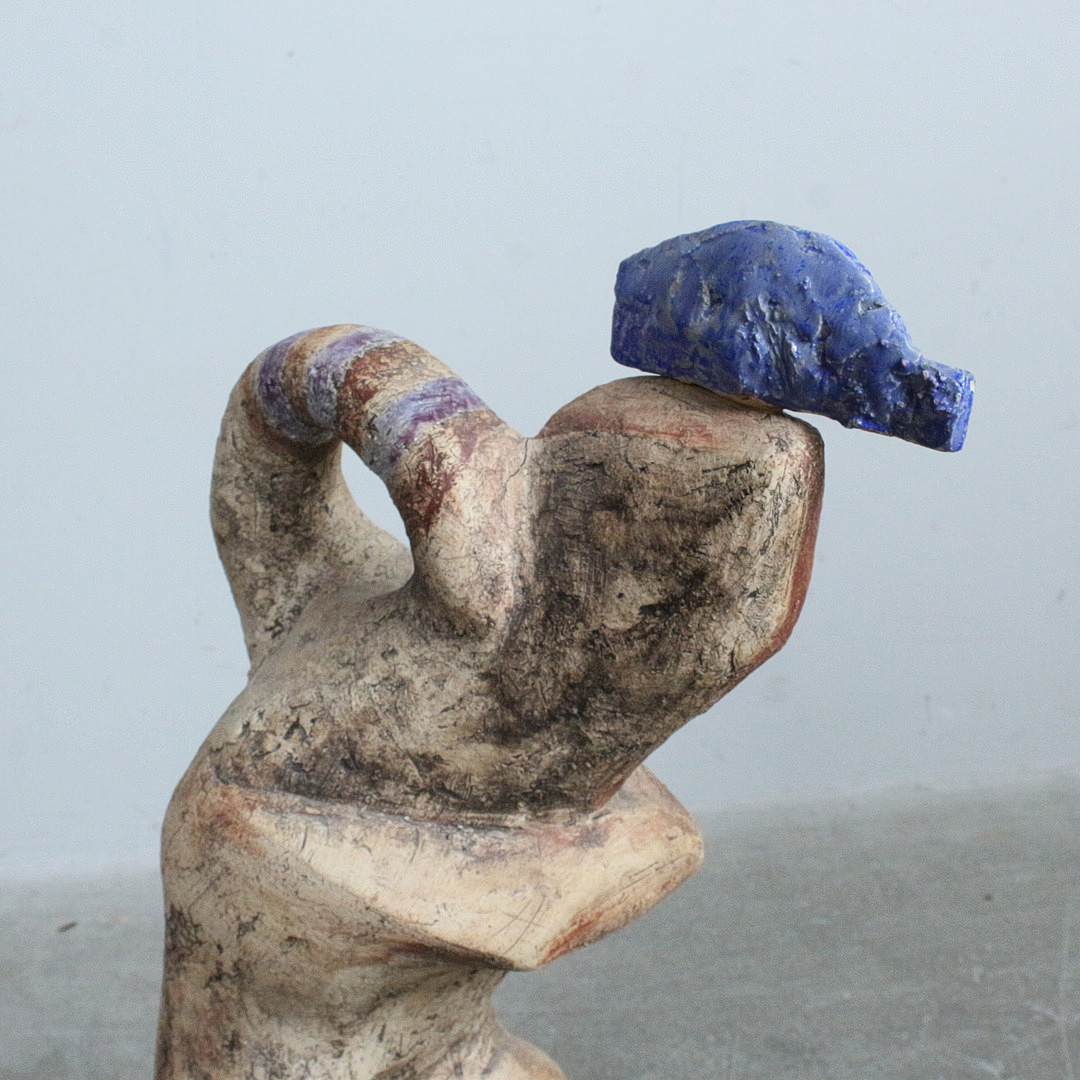 DOROTHEA NERLICH (GEB. 1950). (BK), Skulpturale Keramikfigur "Die Liebenden".