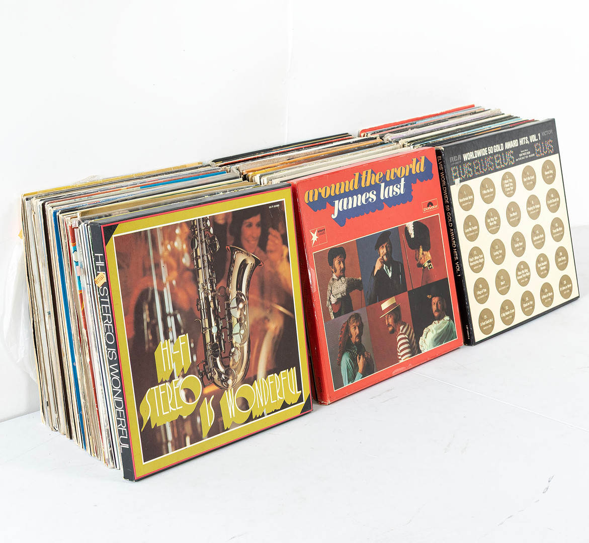 LP-SKIVOR, ett parti bl.a Johnny Cash.