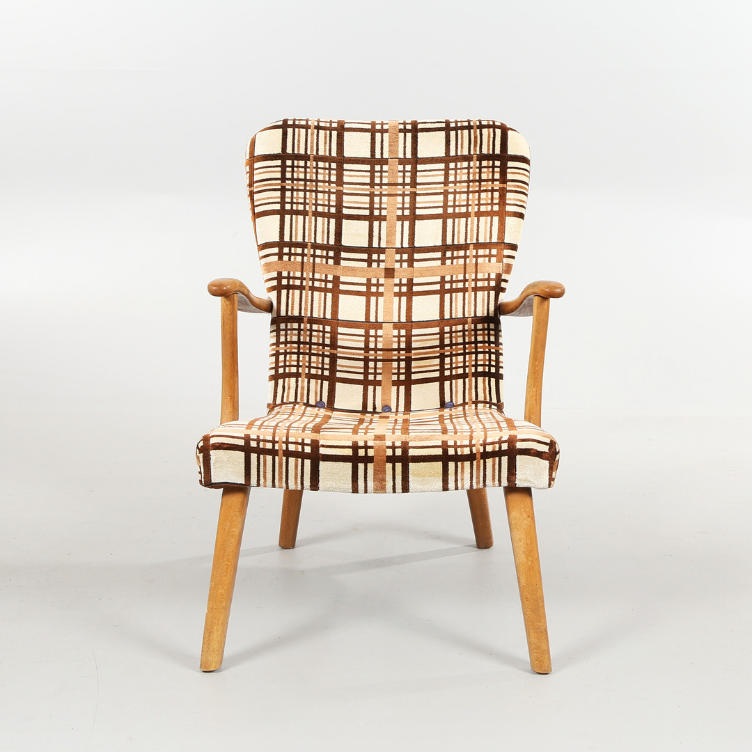 Skandinavisk design. Lænestol, 1950'erne.