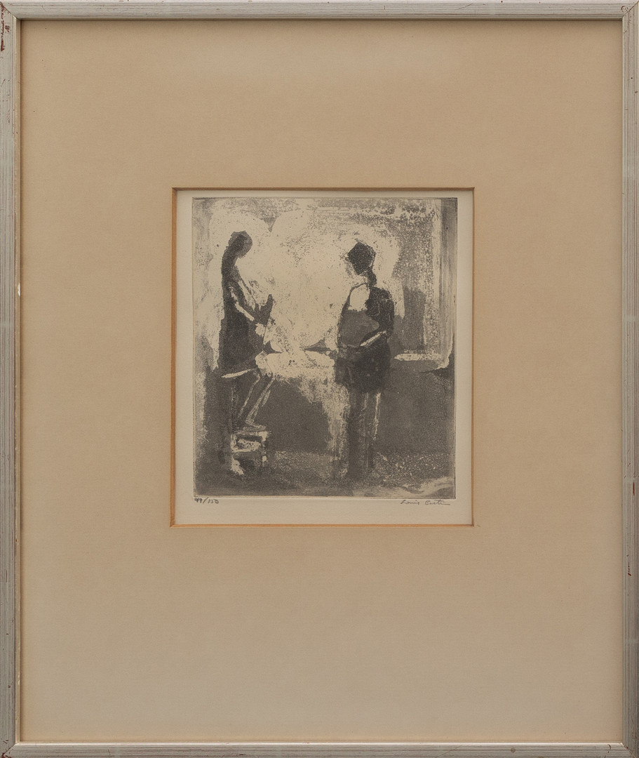 LOUIS BASTIN. Paret, etsning nr 49/150, signerad.