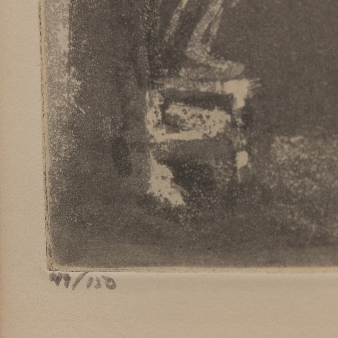 LOUIS BASTIN. Paret, etsning nr 49/150, signerad.