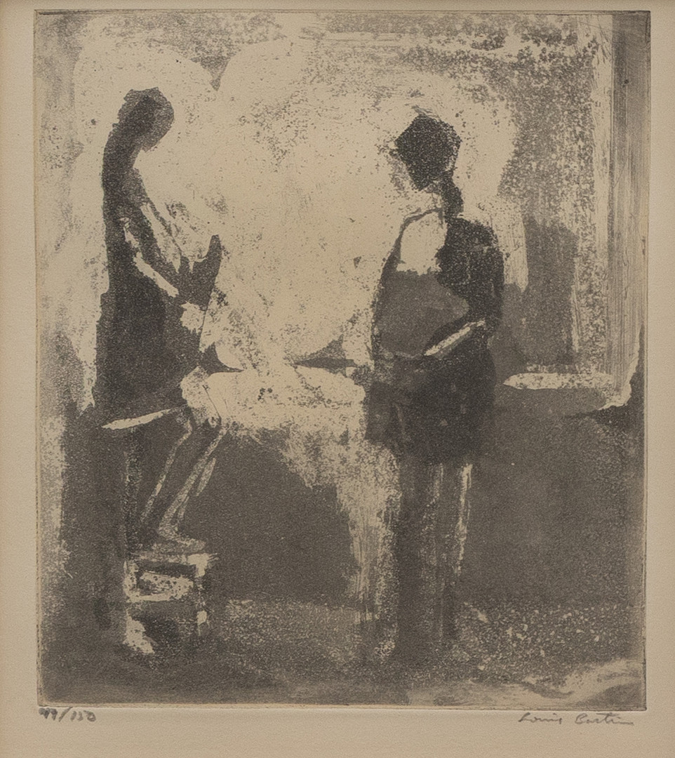 LOUIS BASTIN. Paret, etsning nr 49/150, signerad.