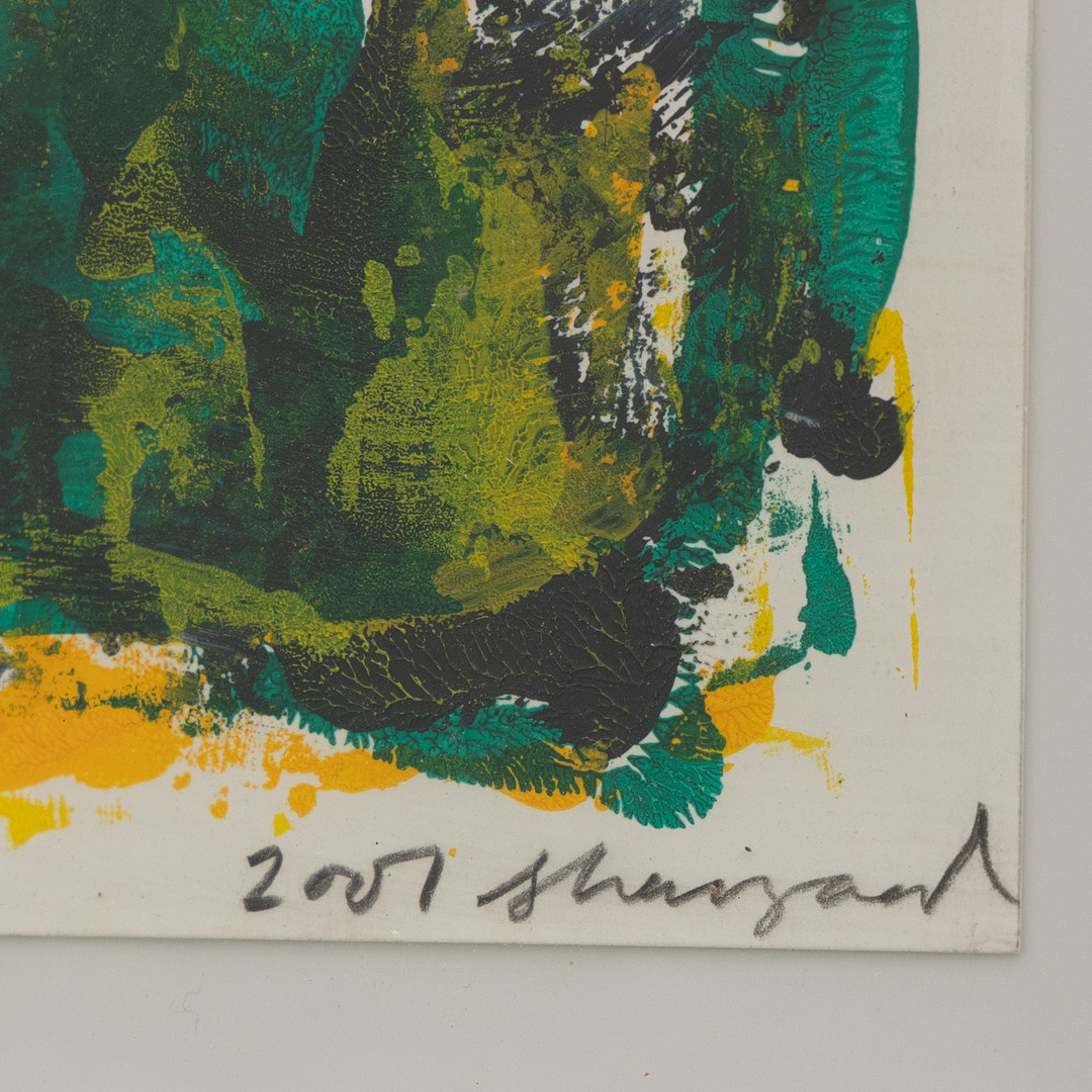PETER SKOVGAARD. Komposition, akvarell, signerad.