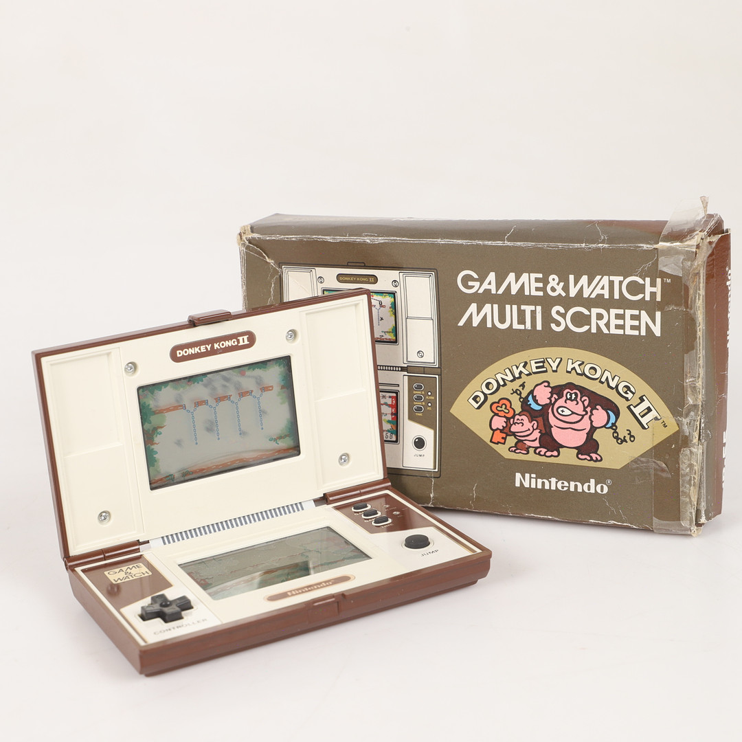 GAME & WATCH-SPEL, "Donkey Kong II", Nintendo, Japan, 1983.