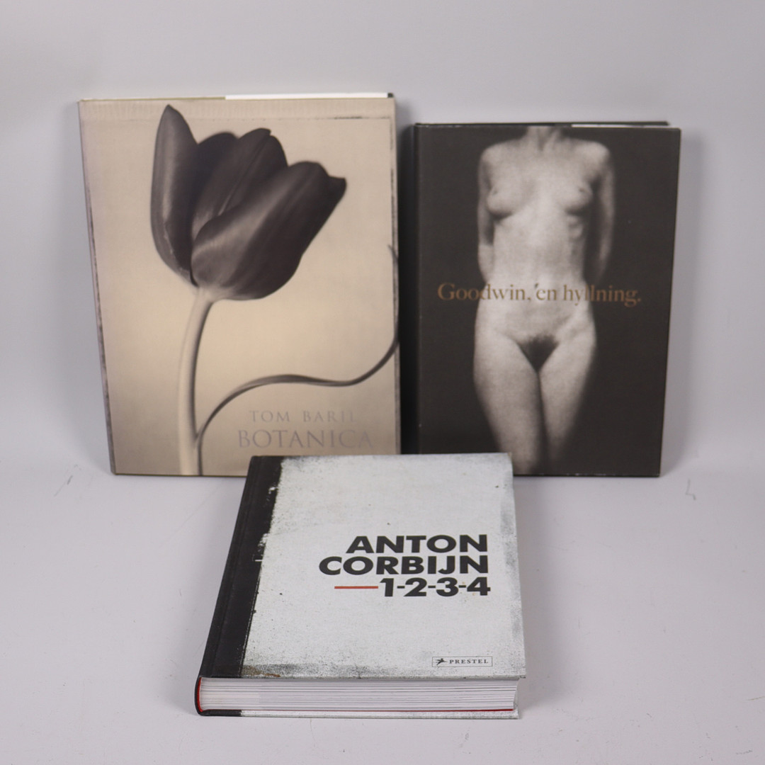 BÖCKER, fotografer, Anton Corbijn, Henry B Goodwin och Tom Baril, 3 st.