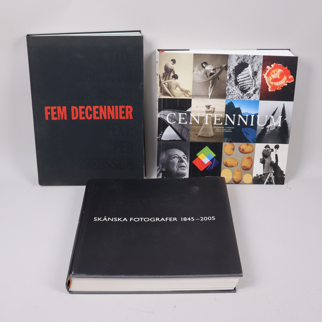BÖCKER, fotografer, Skånska Fotografer 1845-2005, Gentennium - Fotografi i Sverige, Torbjörn Andersson, 3 st.