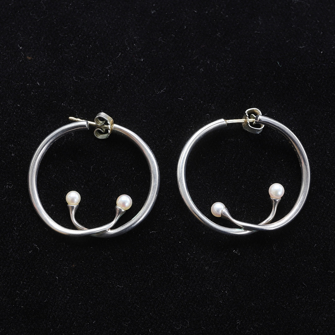 VIVIANNA TORUN BÜLOW-HÜBE. Örhängen, ett par, Sterlingsilver, Georg Jensen, Danmark.
