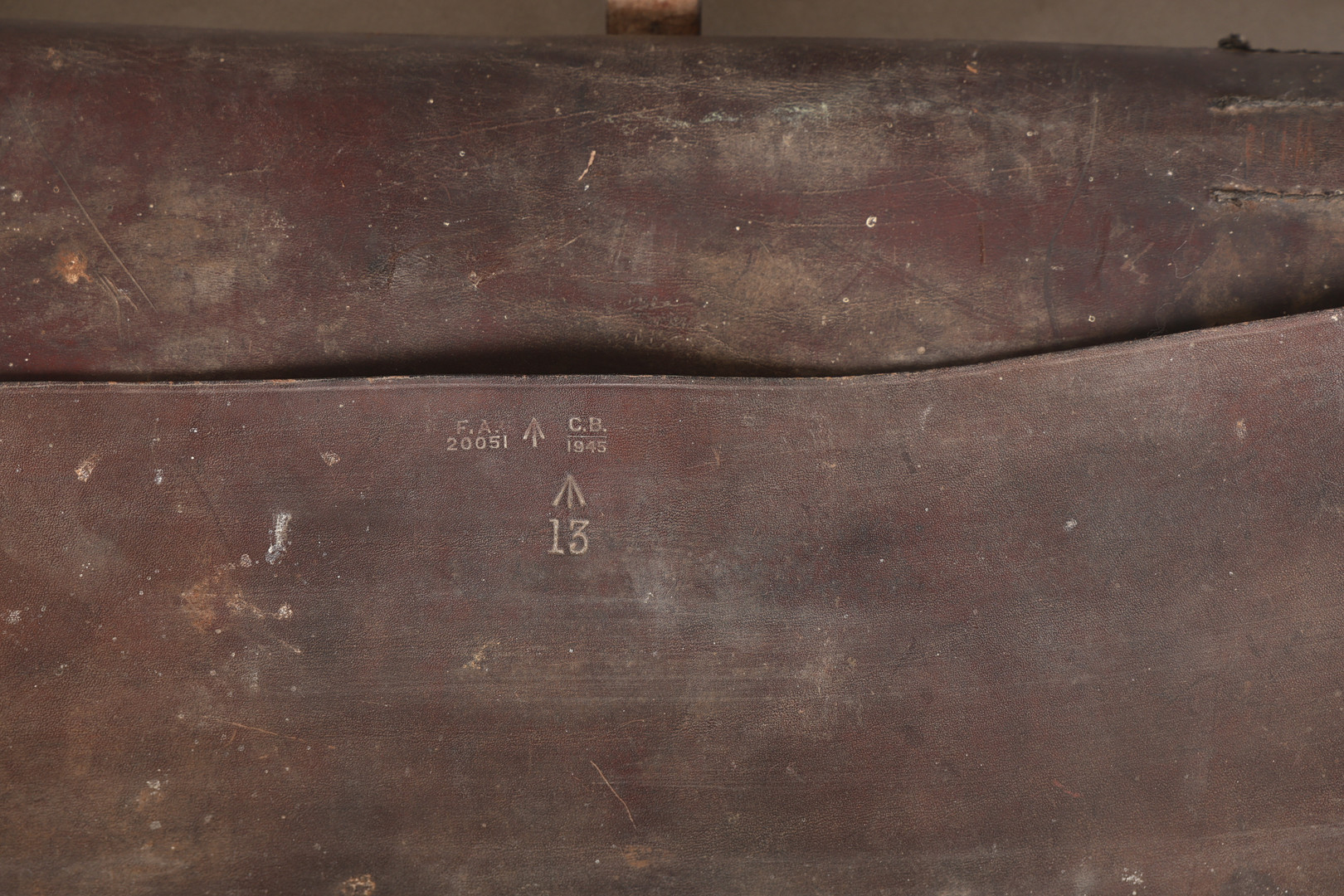 MILITARY LEATHER CASE.