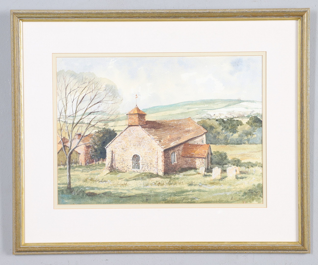 ANTHONY HILL (1925-1997). COOMBE CHURCH NEAR LANCING.
