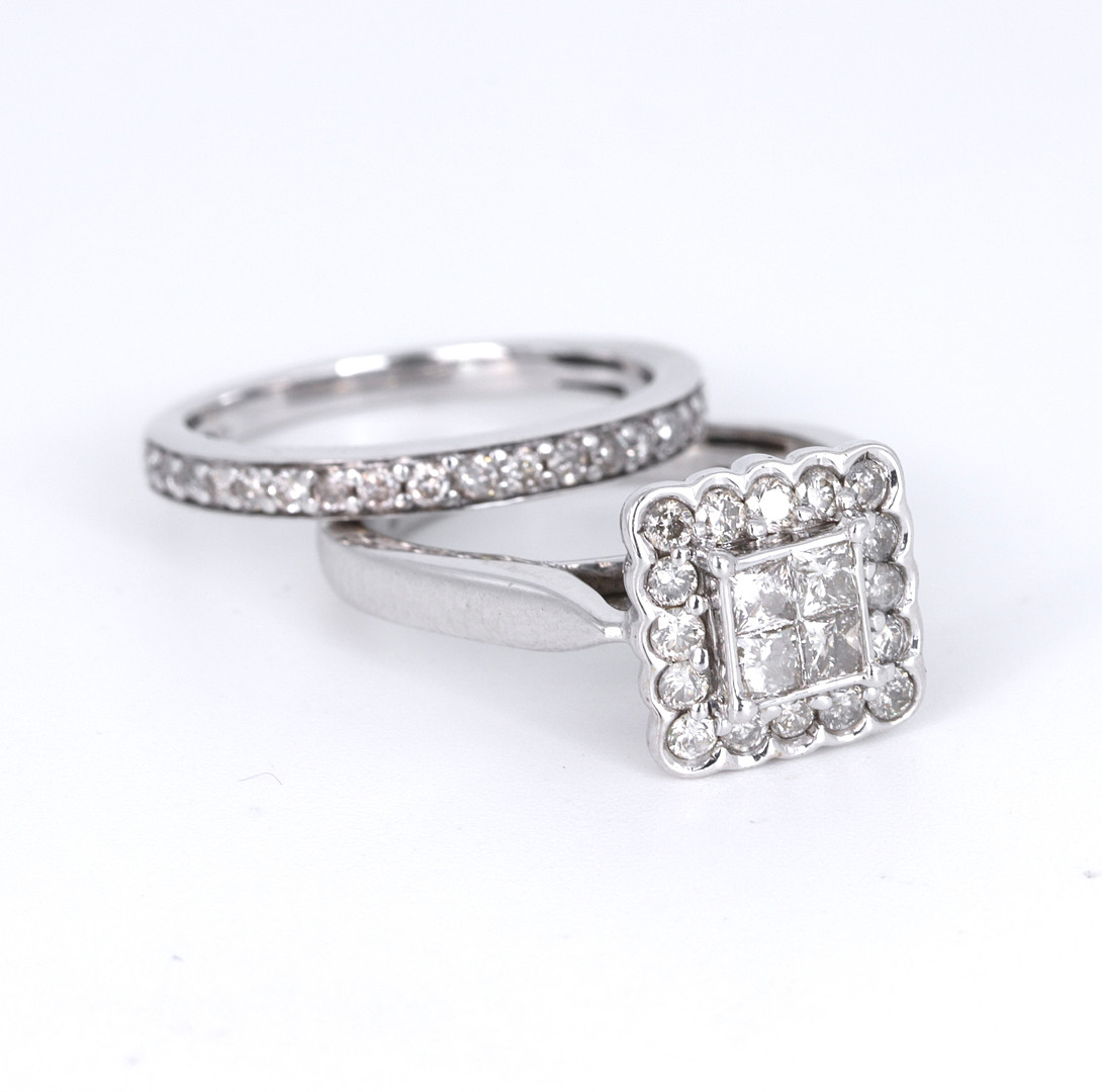 9CT DIAMOND RING S (0.75CT).
