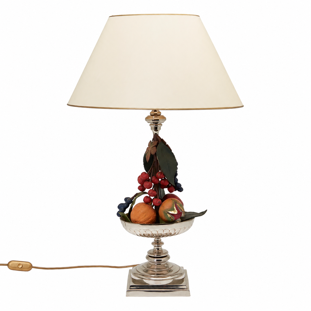 C.S. FIRENZE, Tischlampe / Obstlampe, Metall, Kunststoff, 20. Jahrhundert, Italien.