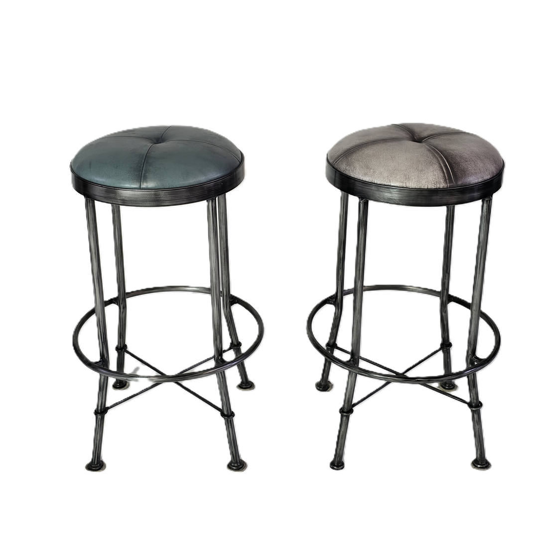 2 Barhocker, Metall Rahmen.