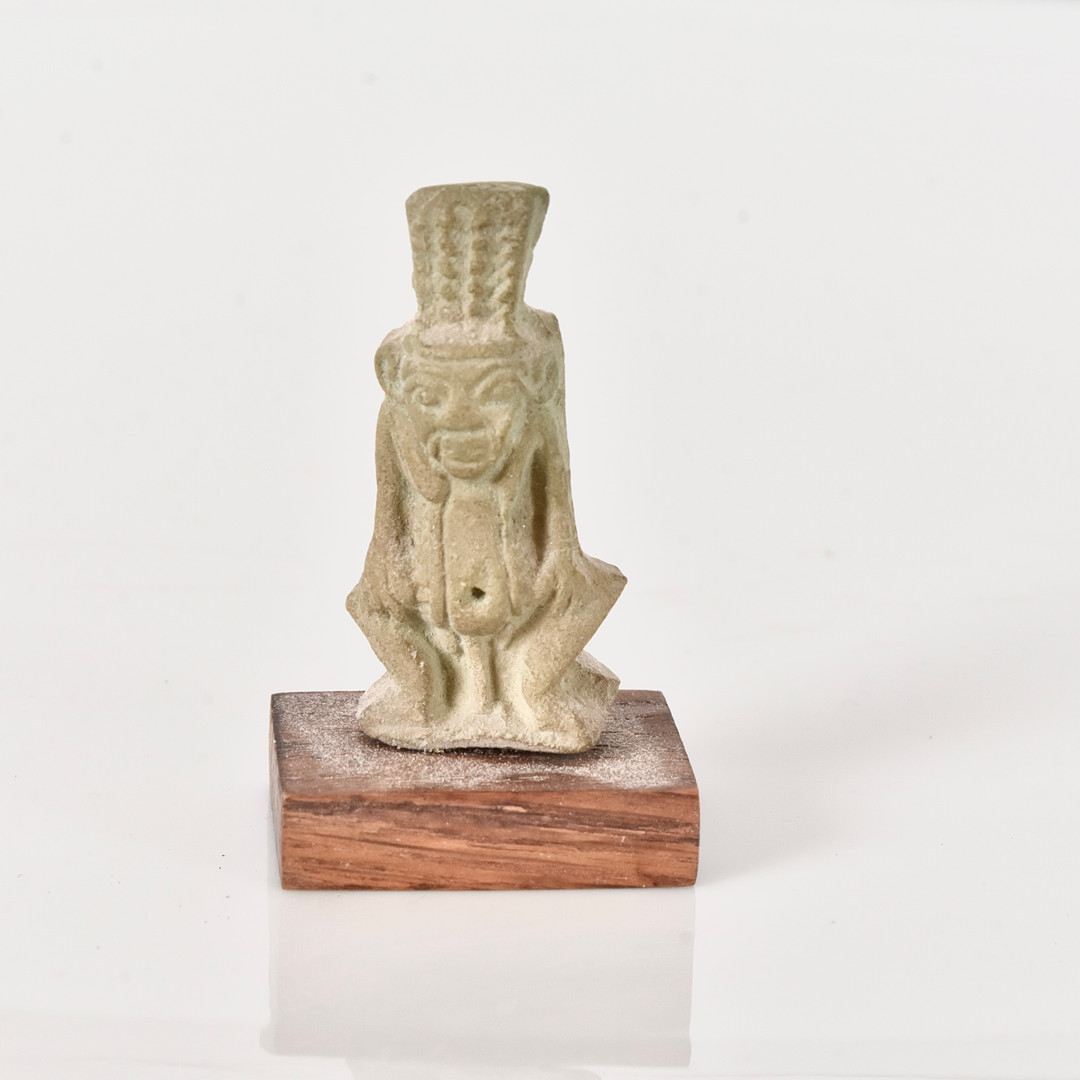AMULETT, fajans, Egypten, cirka 1000-500 f Kr.