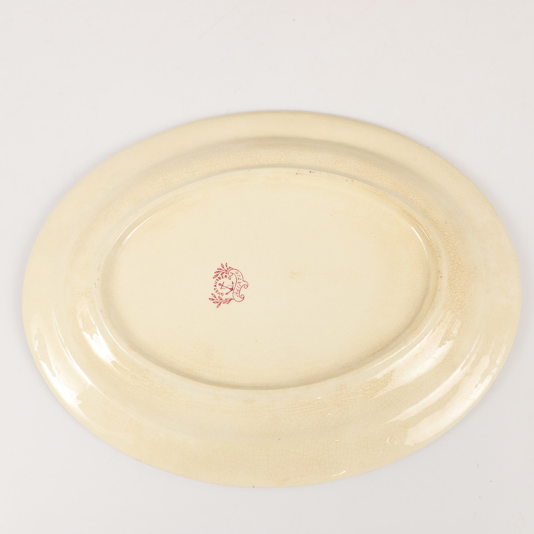 SERVISDELAR, 17 stycken, "Asiatic", porslin, Gustavsberg.