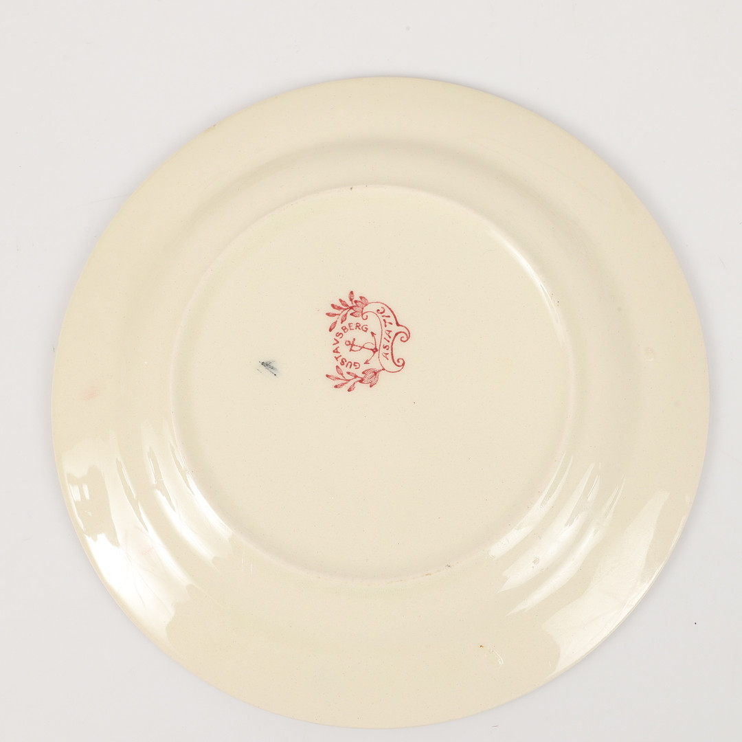SERVISDELAR, 17 stycken, "Asiatic", porslin, Gustavsberg.