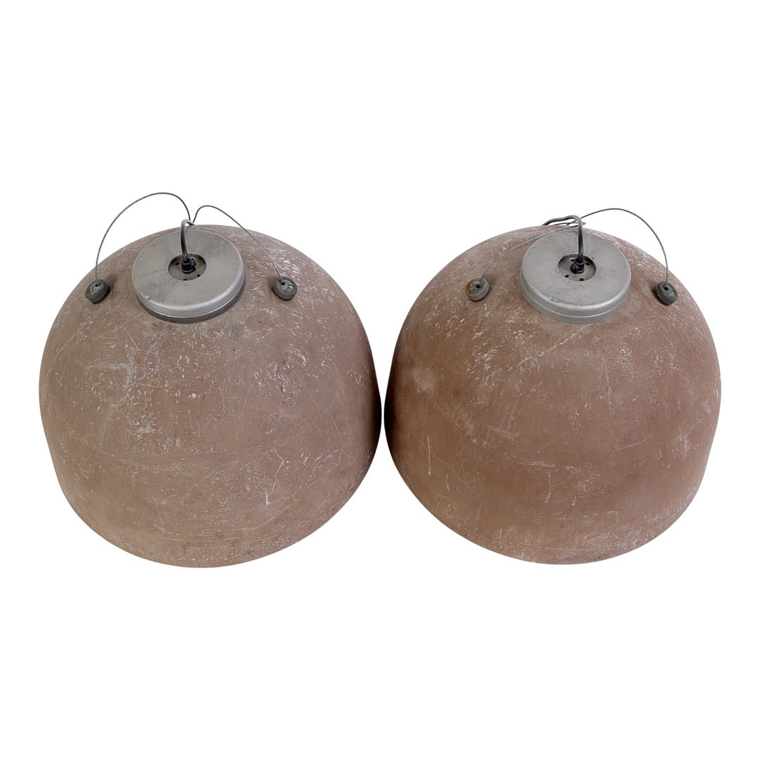 PHILIPS. Et par "Københavnerlamper", pendler af glasfiber, Ø 46 cm (2).