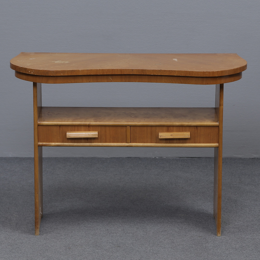 SMINKBORD, FANERAT I ALM, 2 LÅDOR, 1940-TAL.