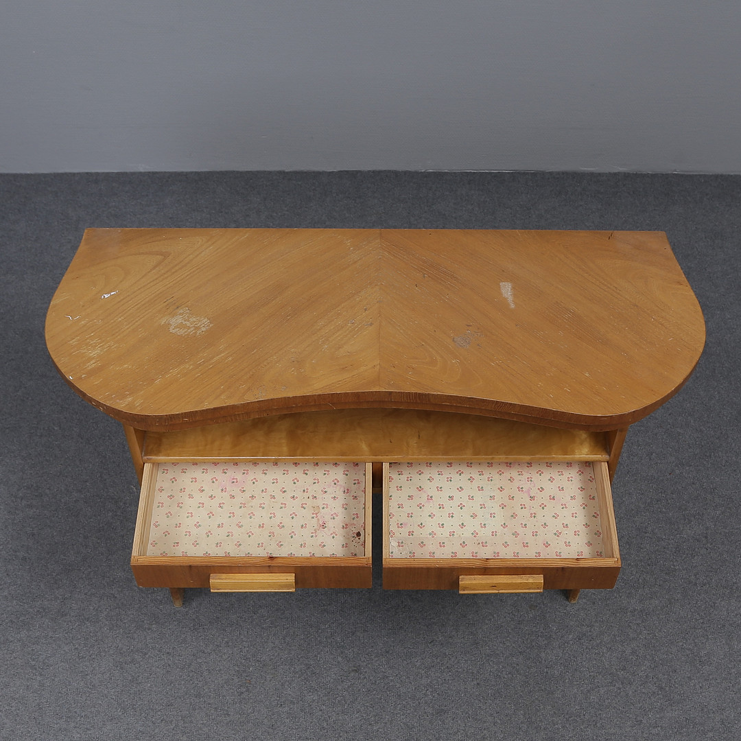 SMINKBORD, FANERAT I ALM, 2 LÅDOR, 1940-TAL.