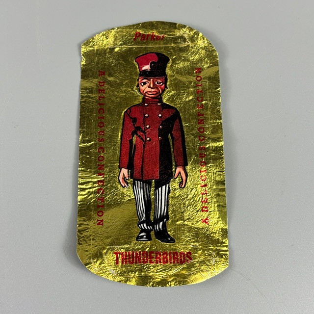 THUNDER BIRDS CHOCOLATE WRAPPER, PARKER.