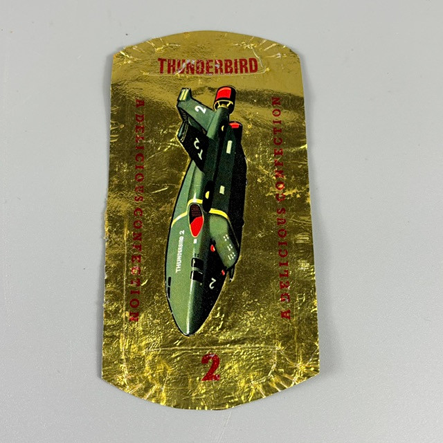 THUNDERBIRDS CHOCOLATE BAR WRAPPER, THUNDERBIRD 2.