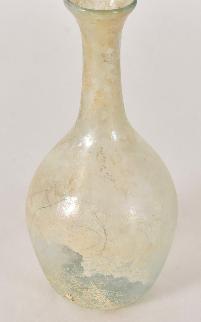 UNGUENTARIUM (balsamflaska), iriserande glas.