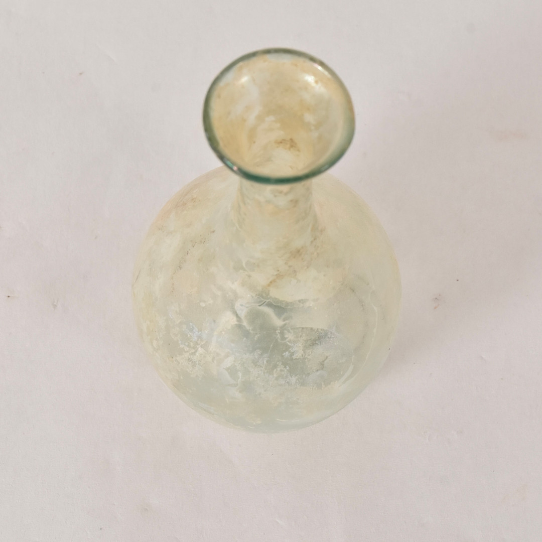 UNGUENTARIUM (balsamflaska), iriserande glas.