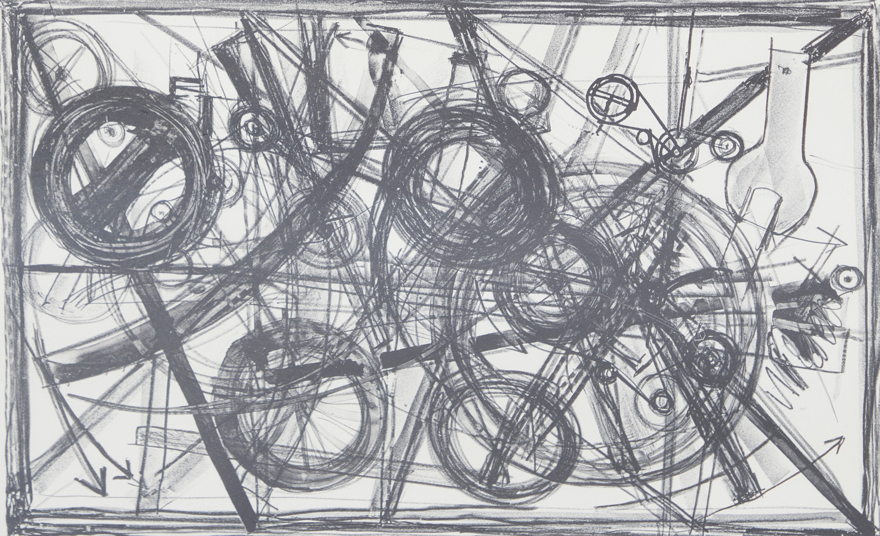 JEAN TINGUELY (1925-1991). Ohne Titel, Lithographie.