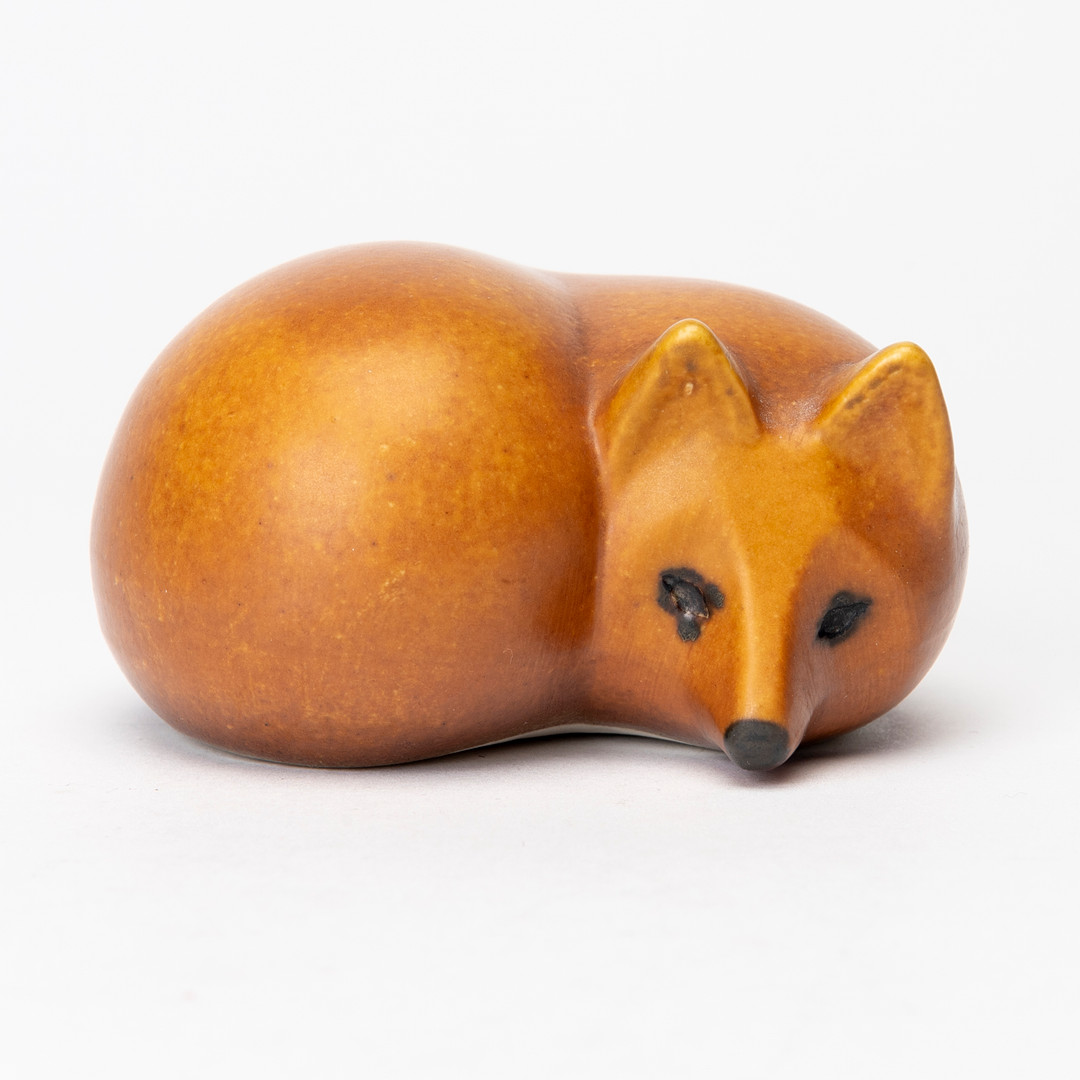 LISA LARSON. Figurin, Räv ur serien Lill-Skansen, Gustavsberg, stengods.