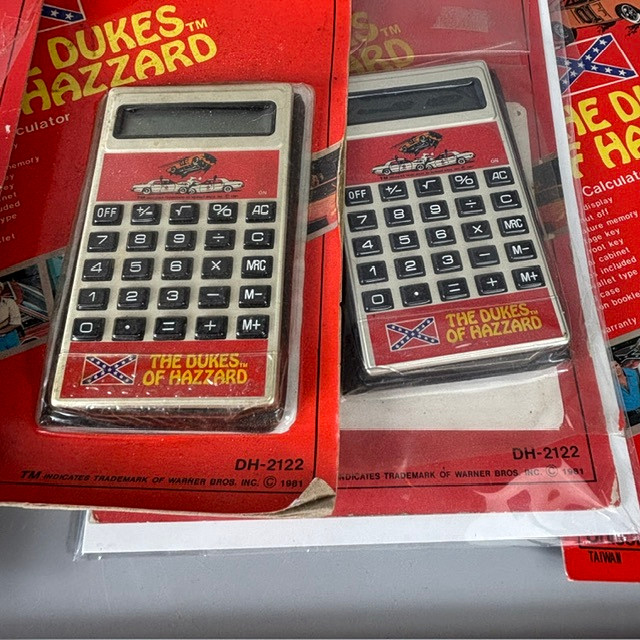 DUKES OF HAZZARD CALCULATORS AND WATCH.